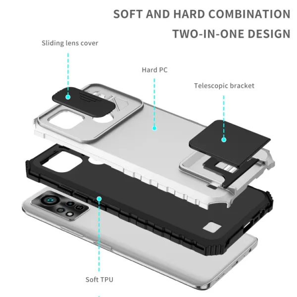 STEREO Kryt so stojanom pre Infinix Hot 11S / Hot 11S NFC biely