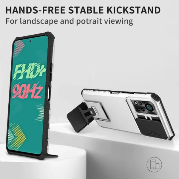 STEREO Kryt so stojanom pre Infinix Hot 11S / Hot 11S NFC biely