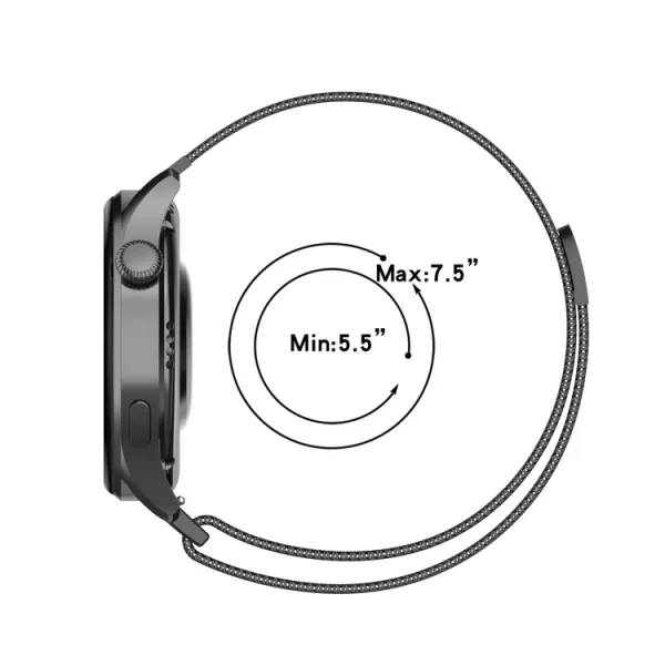 MILANESE Kovový univerzálny remienok pre hodinky so šírkou 22mm zlatý