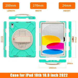 SOLID Odolný kryt pre Apple iPad (A16) 2025 / iPad 2022 MINT GREEN