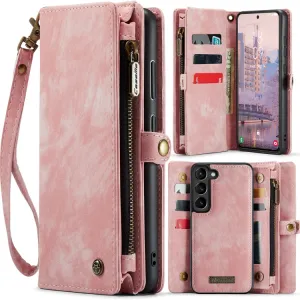 WALLET Ochranný kryt s peňaženkou 2v1 pre Samsung Galaxy S23 Plus 5G ružový