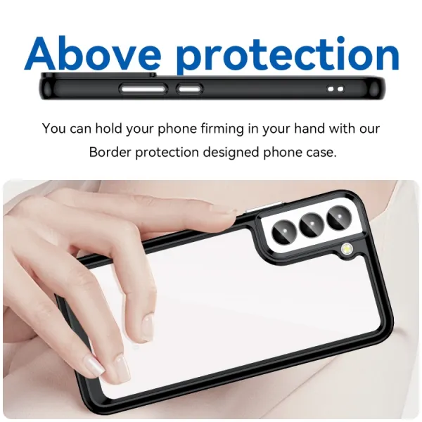 CRYSTAL Ochranný kryt pre Samsung Galaxy S23 Plus 5G čierny