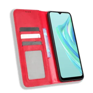 BUSINESS Peňaženkový kryt pre Infinix Hot 20i červený