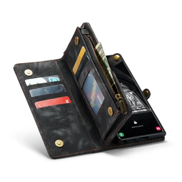 WALLET Ochranný kryt s peňaženkou 2v1 pre Samsung Galaxy S23 Ultra 5G čierny