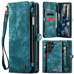 WALLET Ochranný kryt s peňaženkou 2v1 pre Samsung Galaxy S23 Ultra 5G zelený