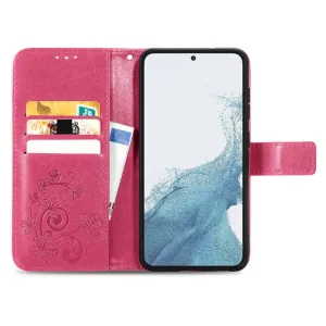ART FLOWERS Peňaženkový kryt Samsung Galaxy S23 Plus 5G tmavoružový