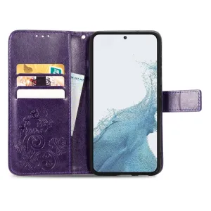 ART FLOWERS Peňaženkový kryt Samsung Galaxy S23 Plus 5G fialový