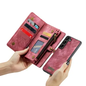 WALLET Ochranný kryt s peňaženkou 2v1 pre Samsung Galaxy S23 Plus 5G červený