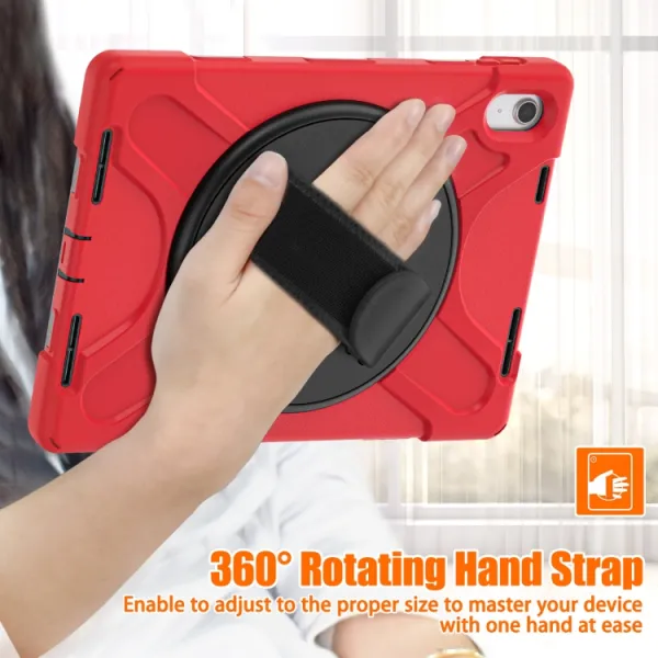 SOLID Odolný kryt pre Apple iPad (A16) 2025 / iPad 2022 RED