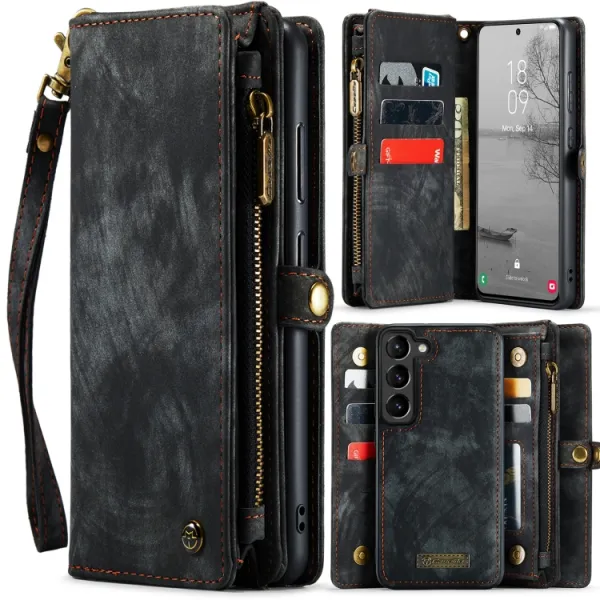 WALLET Ochranný kryt s peňaženkou 2v1 pre Samsung Galaxy S23 Plus 5G čierny