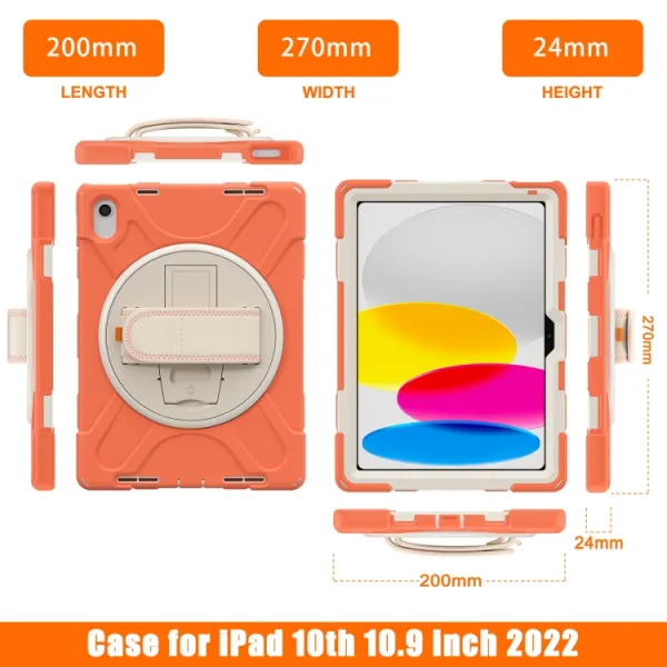 SOLID Odolný kryt pre Apple iPad (A16) 2025 / iPad 2022 CORAL