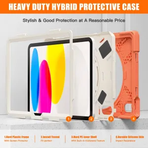 SOLID Odolný kryt pre Apple iPad (A16) 2025 / iPad 2022 CORAL