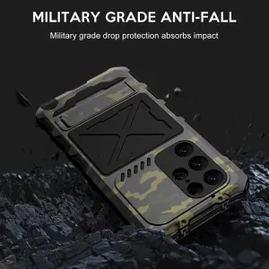 R-JUST Extra odolný kryt Samsung Galaxy S23 Ultra 5G CAMOUFLAGE