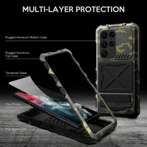 R-JUST Extra odolný kryt Samsung Galaxy S23 Ultra 5G CAMOUFLAGE