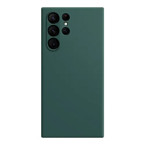 RUBBER Ochranný kryt pre Samsung Galaxy S23 Ultra 5G tmavozelený