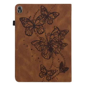 ART BUTTERFLIES Zaklápacie puzdro Lenovo Tab K10 hnedé