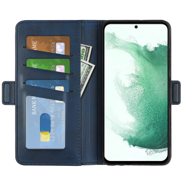 SIDE Peňaženkové puzdro pre Samsung Galaxy S23 Plus 5G modré