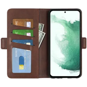 SIDE Peňaženkové puzdro pre Samsung Galaxy S23 Plus 5G tmavohnedý