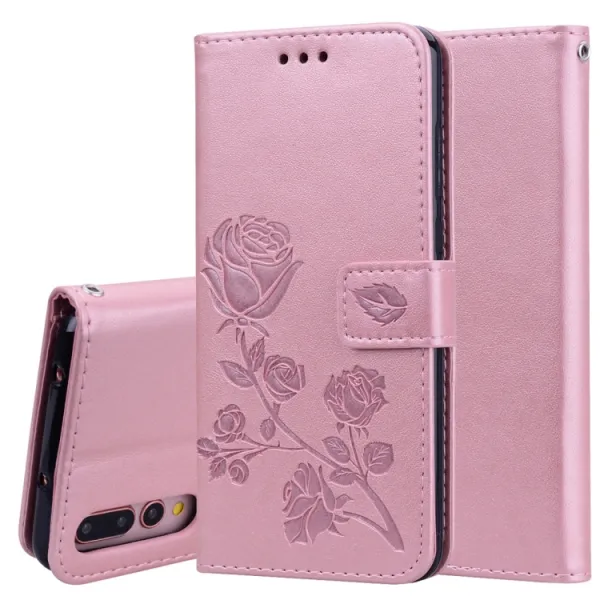ART ROSE Peňaženkový kryt Huawei P20 Pro ružový