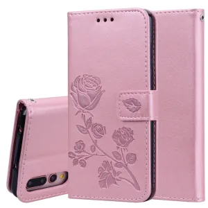 ART ROSE Peňaženkový kryt Huawei P20 Pro ružový