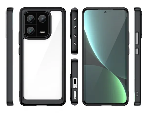 CRYSTAL Ochranný kryt pre Xiaomi 13 Pro čierny