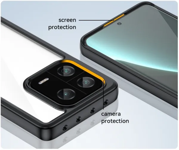 CRYSTAL Ochranný kryt pre Xiaomi 13 Pro čierny