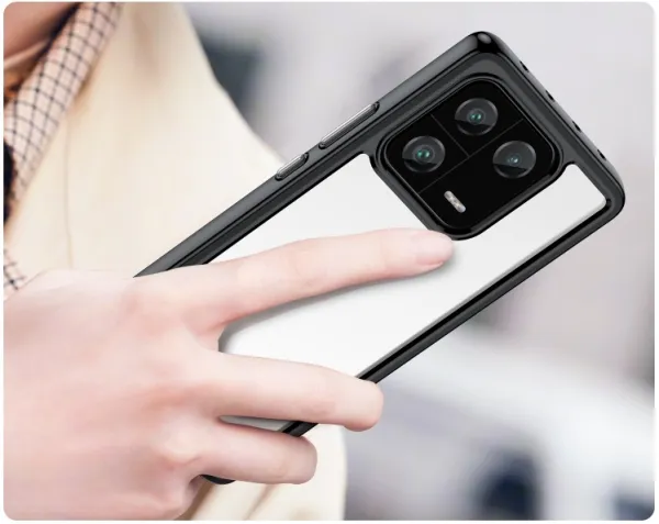 CRYSTAL Ochranný kryt pre Xiaomi 13 Pro čierny