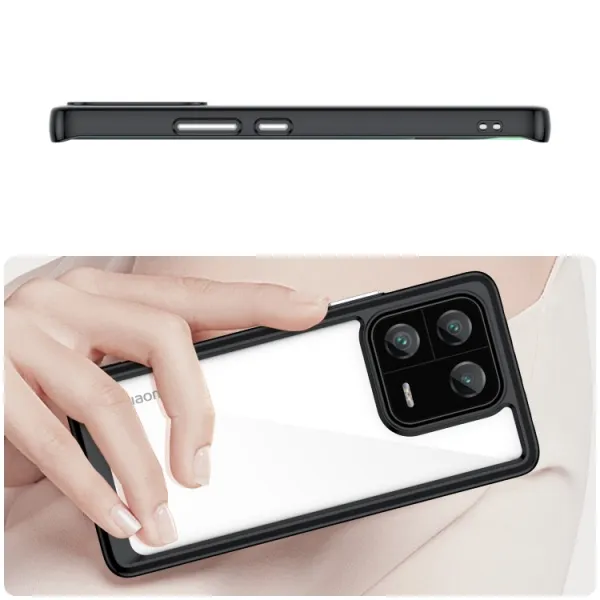 CRYSTAL Ochranný kryt pre Xiaomi 13 Pro čierny