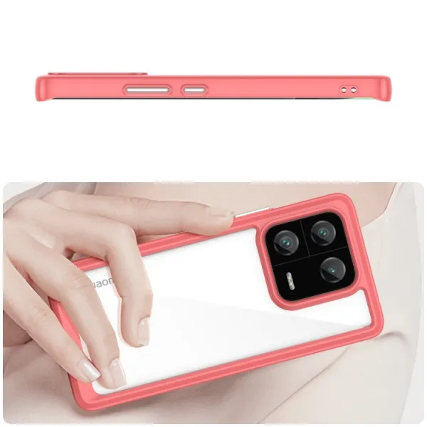 CRYSTAL Ochranný kryt pre Xiaomi 13 Pro červený