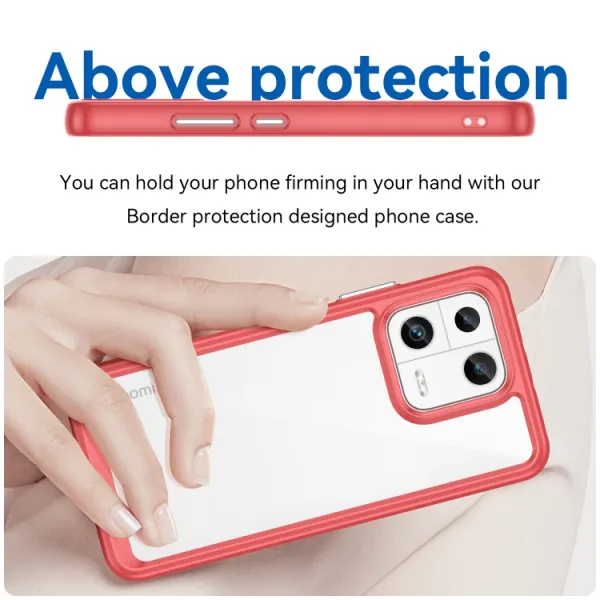 CRYSTAL Ochranný kryt pre Xiaomi 13 červený