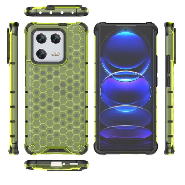HONEYCOMB Ochranný kryt Xiaomi 13 Pro zelený