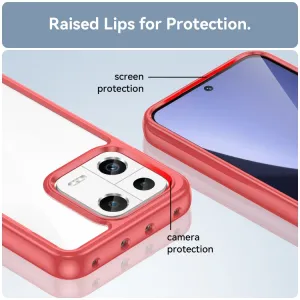 CRYSTAL Ochranný kryt pre Xiaomi 13 červený
