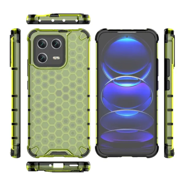 HONEYCOMB Ochranný kryt Xiaomi 13 zelený