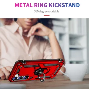 RING Obal s držiakom pre Samsung Galaxy S23 Plus 5G červený
