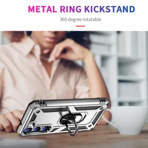 RING Obal s držiakom pre Samsung Galaxy S23 Plus 5G strieborný