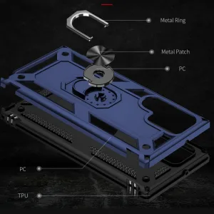RING Obal s držiakom pre Samsung Galaxy S23 Ultra 5G modrý