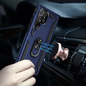 RING Obal s držiakom pre Samsung Galaxy S23 Ultra 5G modrý