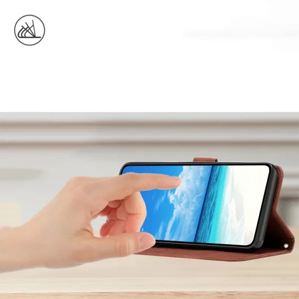 ART SMILE Peňaženkový kryt so šnúrkou Xiaomi 13 Pro hnedý