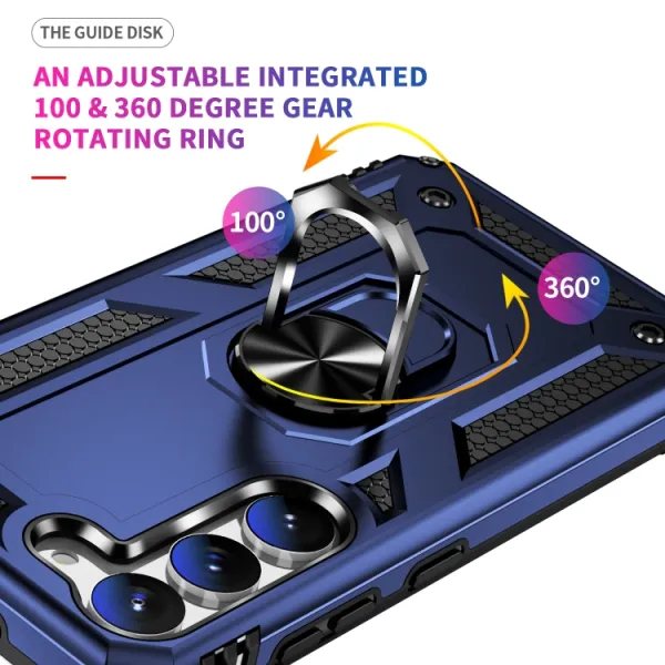 RING Obal s držiakom pre Samsung Galaxy S23 Plus 5G modrý