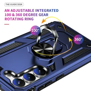 RING Obal s držiakom pre Samsung Galaxy S23 Plus 5G modrý