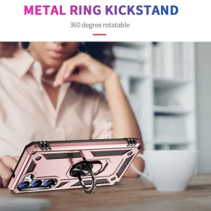 RING Obal s držiakom pre Samsung Galaxy S23 Plus 5G ružový