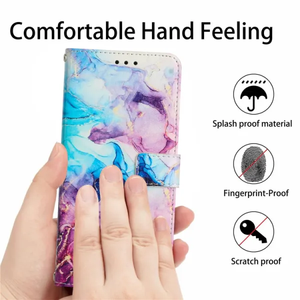 ART MARBLE Peňaženkový kryt Oppo A98 5G PINK PURPLE