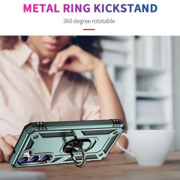 RING Obal s držiakom pre Samsung Galaxy S23 Plus 5G zelený