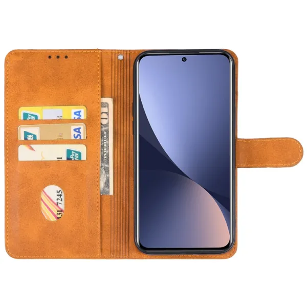 SMOOTH Peňaženkové puzdro pre Xiaomi 13 hnedé