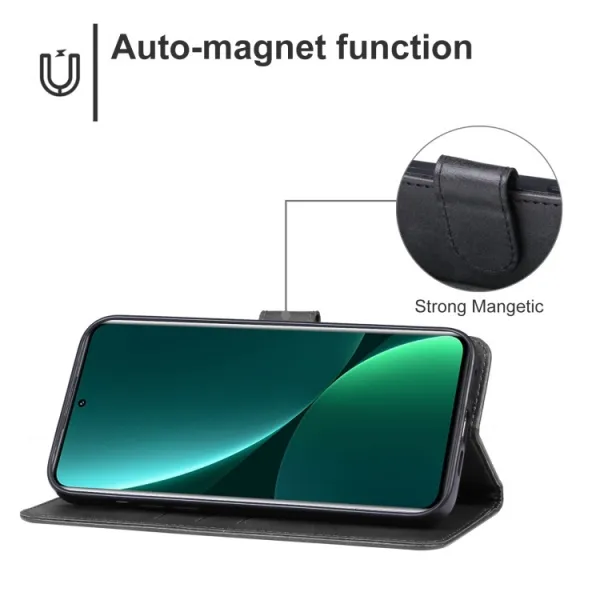 SMOOTH Peňaženkové puzdro pre Xiaomi 13 Pro čierne
