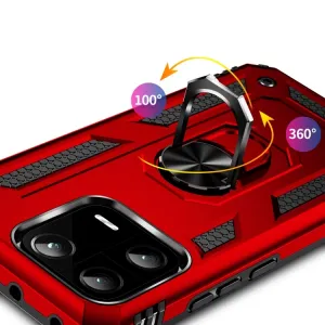 RING Obal s držiakom pre Xiaomi 13 Pro červený