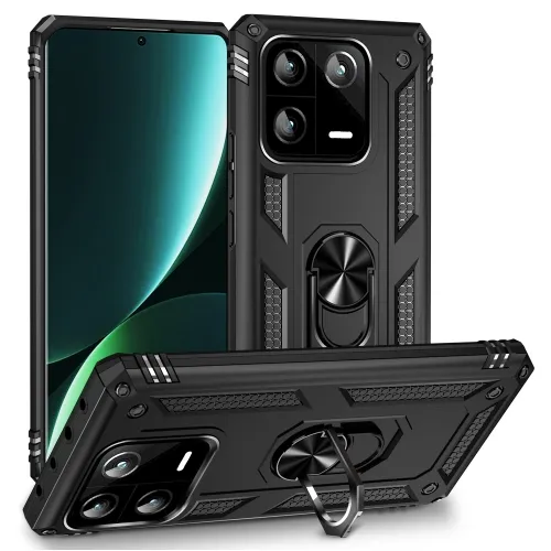 RING Obal s držiakom pre Xiaomi 13 Pro čierny