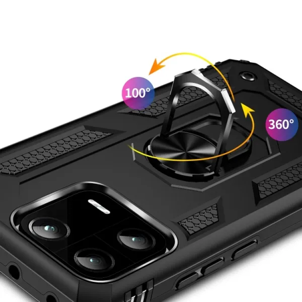 RING Obal s držiakom pre Xiaomi 13 Pro čierny