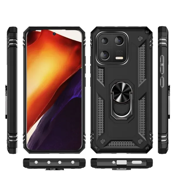 RING Obal s držiakom pre Xiaomi 13 čierny