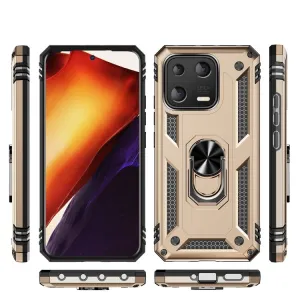 RING Obal s držiakom pre Xiaomi 13 zlatý